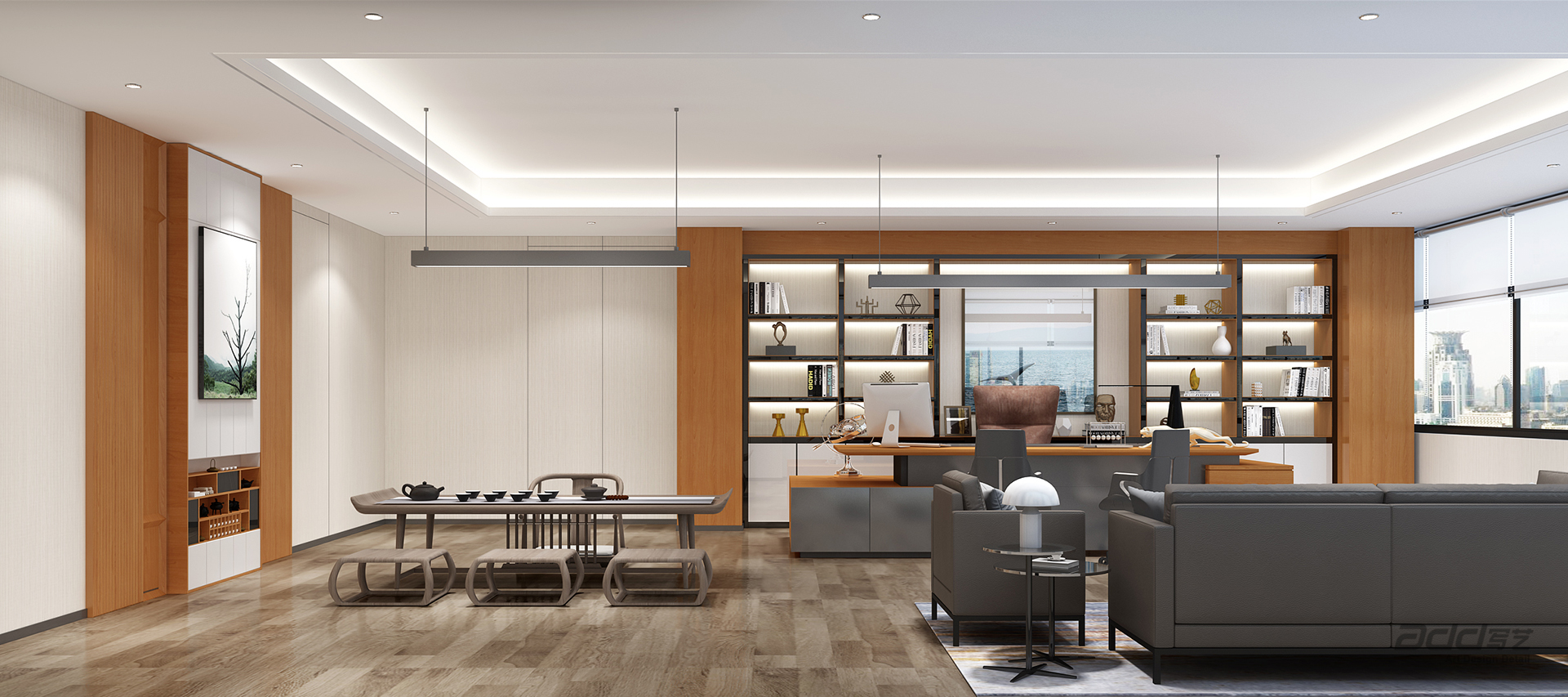 立馬車(che)業辦(bàn)公(gōng)室裝(zhuang)修-總經(jing)理(li)室-pc